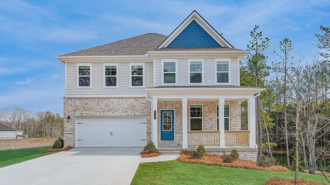 Front exterior of a home in the The Broadwell community, located in Fairburn, GA (Image 8). Front exterior of a home in the The Broadwell community, located in Fairburn, GA (Image 8).