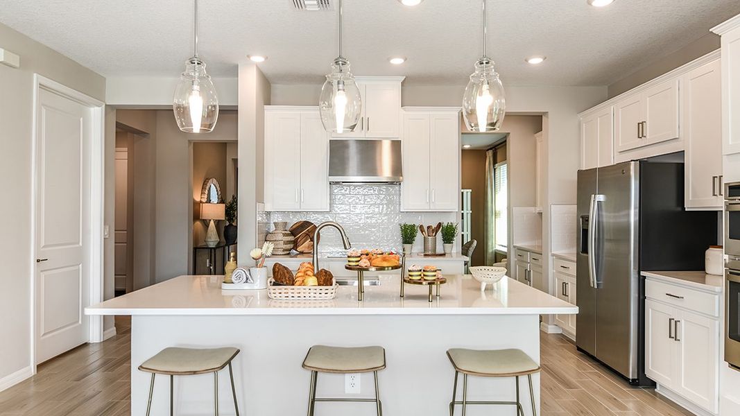 Furnished interior in a model home at Westview in Poinciana (Image 6).