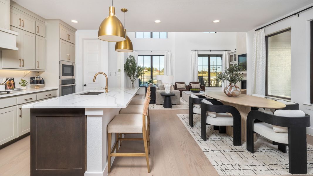 Furnished interior in a model home at The Heights at Uptown Celina 40'/45' in Celina (Image 6).