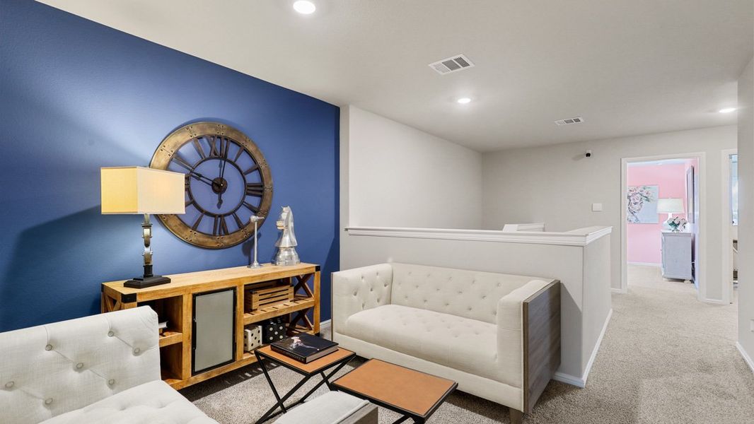 Furnished interior in a model home at Orchard Village in Fort Worth (Image 18). Furnished interior in a model home at Orchard Village in Fort Worth (Image 18).