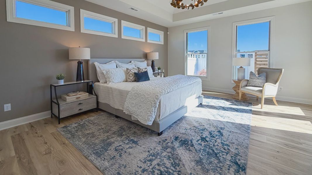 Furnished interior in a model home at The Courtyards on Robinson Church in Harrisburg (Image 13).