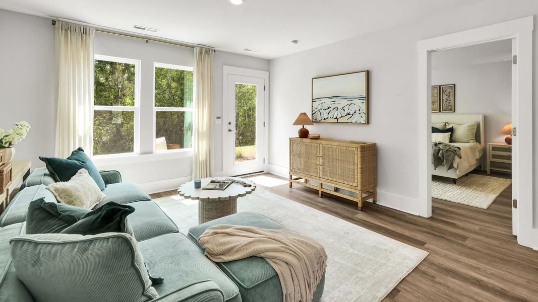 Furnished interior in a model home at The Willows at Blake Farm in Wilmington (Image 9). Furnished interior in a model home at The Willows at Blake Farm in Wilmington (Image 9).