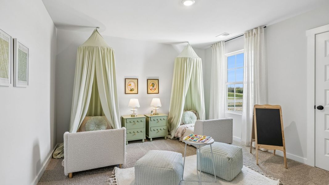Furnished interior in a model home at Reserve at Hickory Ridge in Columbia (Image 113).