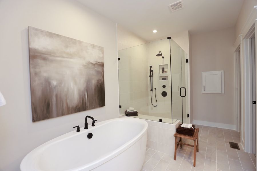 Furnished interior in a model home at The Village at Horse Creek in Graniteville (Image 17).