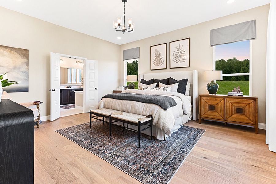Furnished interior in a model home at Sutton Fields in Celina (Image 8).