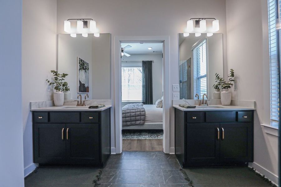 Furnished interior in a model home at Villages of Green Meadows in Munford (Image 41).