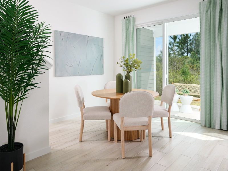 Furnished interior in a model home at Parkside at Shearwater in St. Augustine (Image 7).