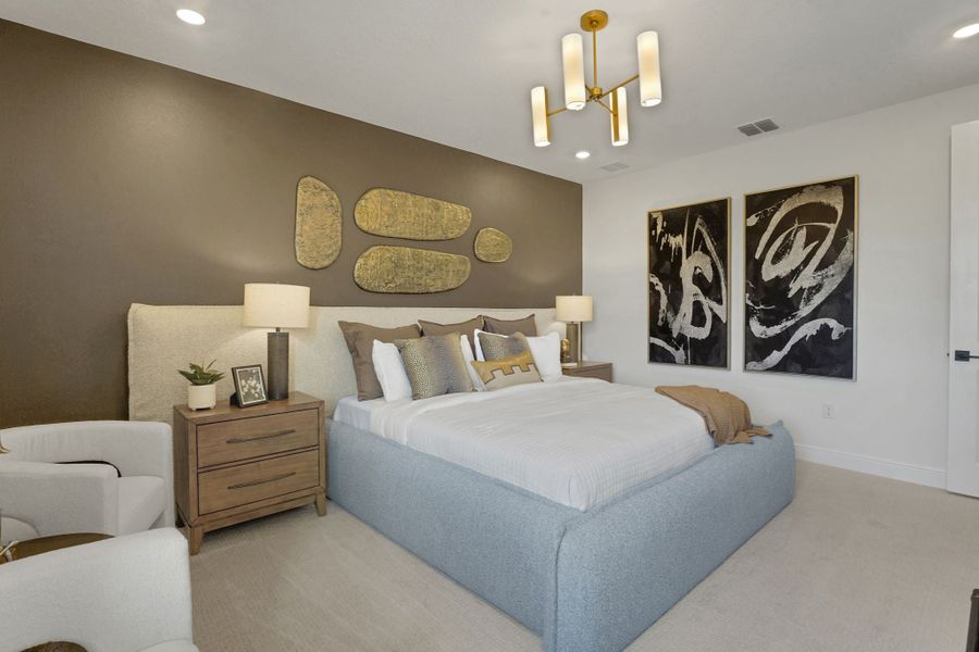 Furnished interior in a model home at Waterlin in St. Cloud (Image 18).