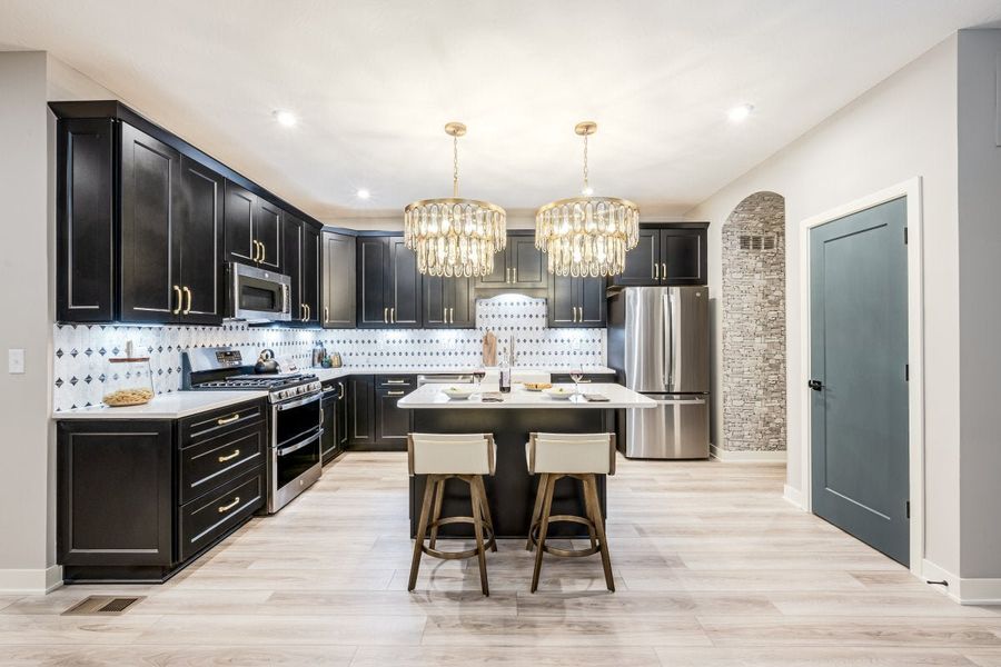 Furnished interior in a model home at Laurel Farms in Dallas (Image 28).