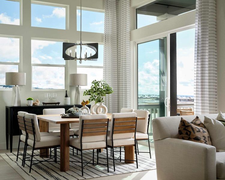 Furnished interior in a model home at Cloverleaf – Mountainview Collection in Monument (Image 4).