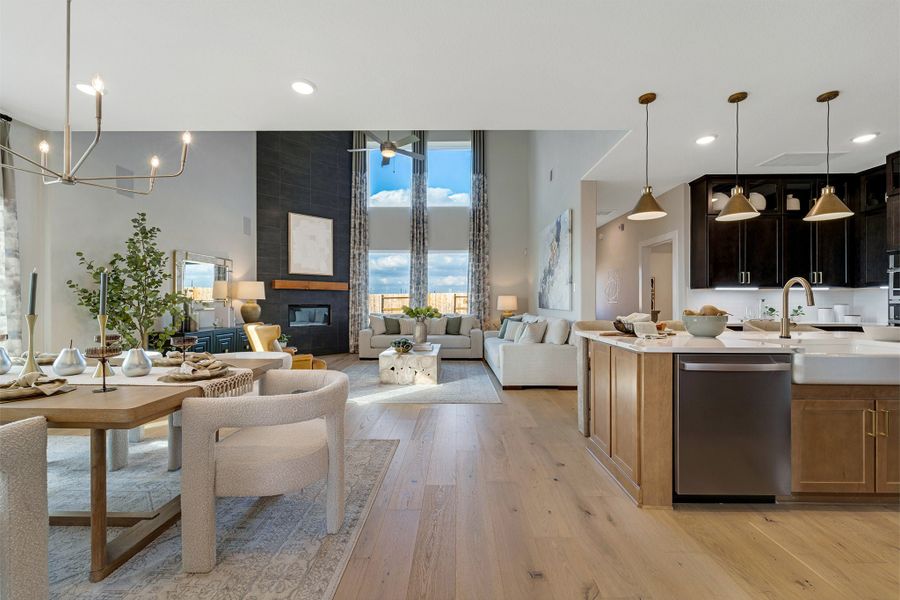 Furnished interior in a model home at Sunterra Lakes in Brookshire (Image 6).