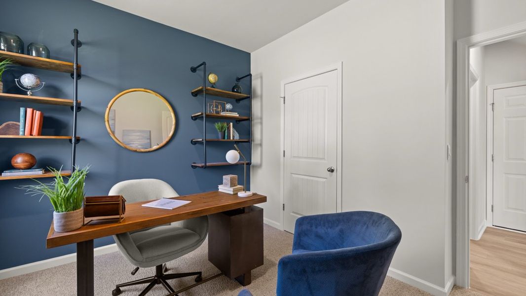 Furnished interior in a model home at Lost Creek in Dallas (Image 29).
