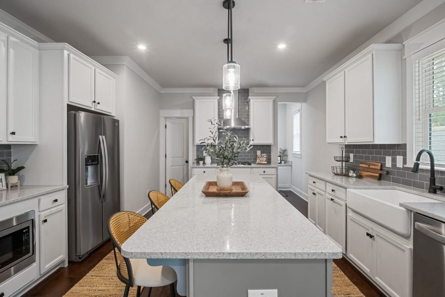 Furnished interior in a model home at Springside Reserve in Powder Springs (Image 10).