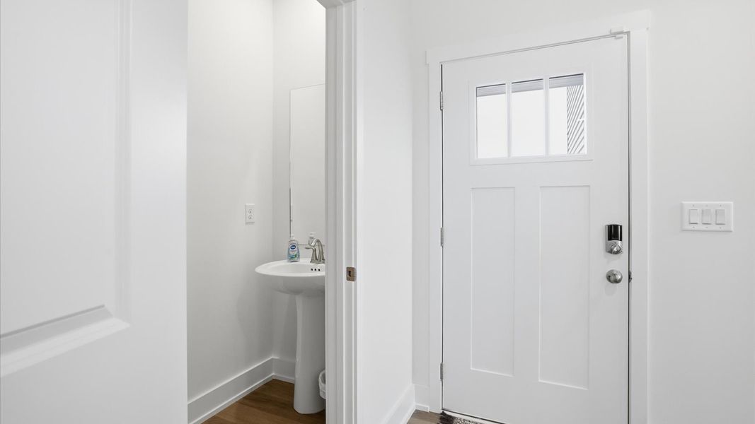 Furnished interior in a model home at Price's Point in Knoxville (Image 23).