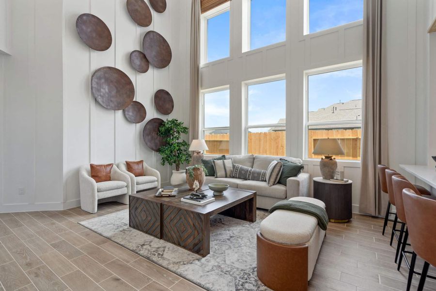 Furnished interior in a model home at Emory Glen in Magnolia (Image 3).