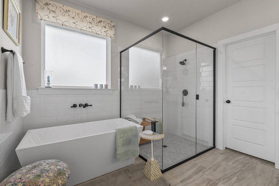 Furnished interior in a model home at Arbor Oaks in Boyd (Image 8).