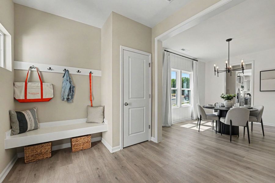 Furnished interior in a model home at White Oak Creek Crossing in Angier (Image 17). Furnished interior in a model home at White Oak Creek Crossing in Angier (Image 17).