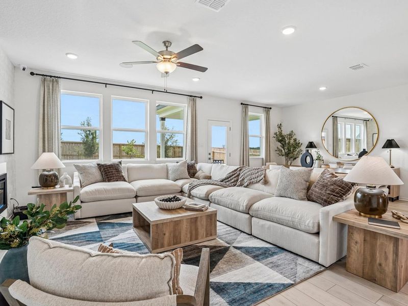 Furnished interior in a model home at Morgan Meadows in San Antonio (Image 4). Furnished interior in a model home at Morgan Meadows in San Antonio (Image 4).