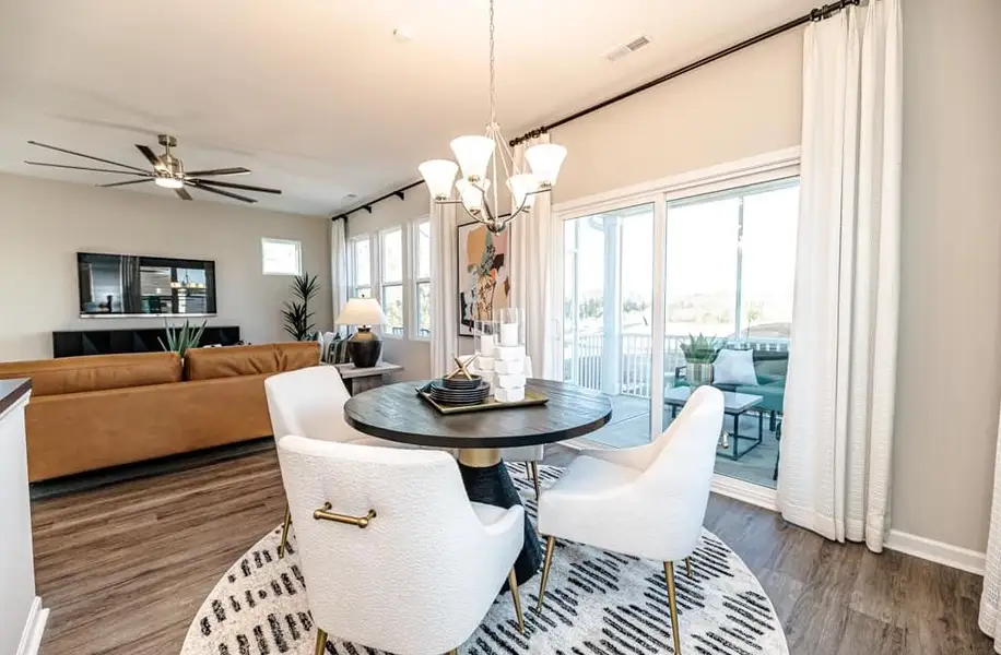 Furnished interior in a model home at Sandy Springs in Aberdeen (Image 3).