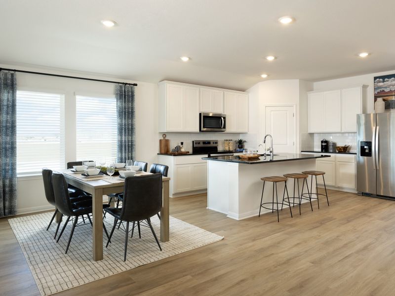 Furnished interior in a model home at Creekfall in Burnet (Image 7). Furnished interior in a model home at Creekfall in Burnet (Image 7).