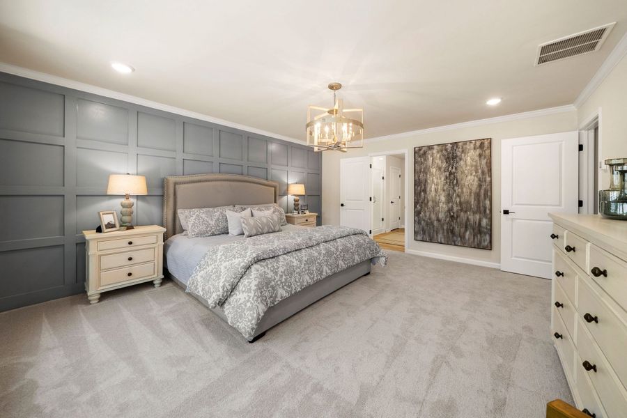 Furnished interior in a model home at Riverwood in Dallas (Image 20). Furnished interior in a model home at Riverwood in Dallas (Image 20).