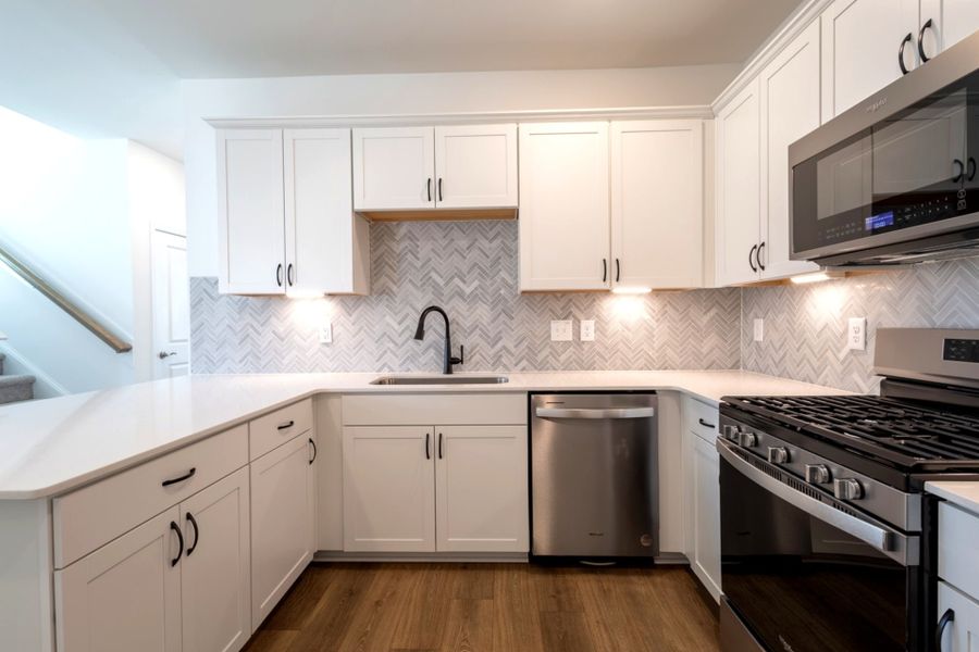 Furnished interior in a model home at Sandy Springs in Aberdeen (Image 27).