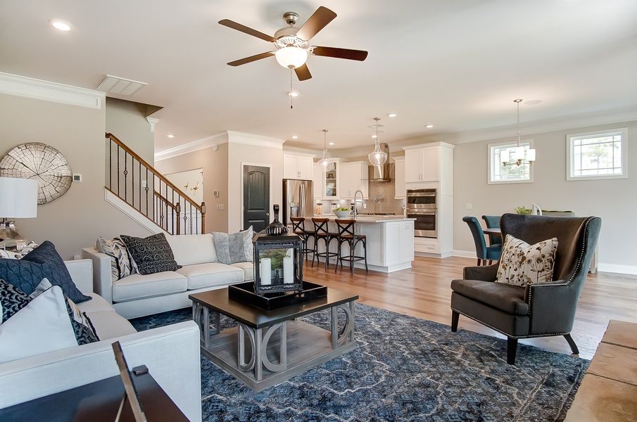 Furnished interior in a model home at Woodleigh Park at Lake Carolina in Columbia (Image 9).
