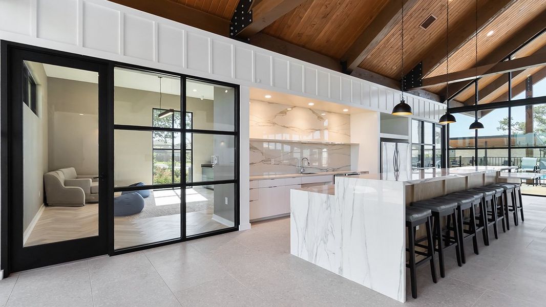 Furnished interior in a model home at Riverstone at Westpointe in San Antonio (Image 65).