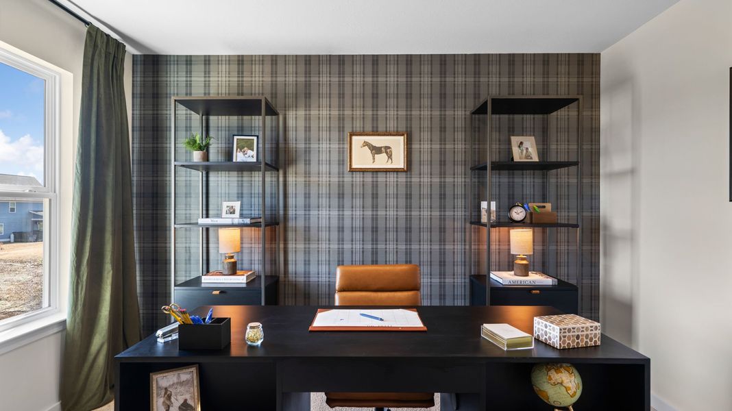 Furnished interior in a model home at Hawks Landing in Apison (Image 36).