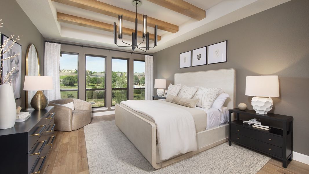 Furnished interior in a model home at Johnson Ranch 55' in Bulverde (Image 19). Furnished interior in a model home at Johnson Ranch 55' in Bulverde (Image 19).