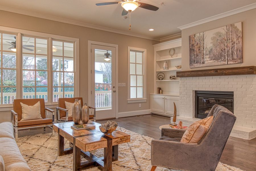 Furnished interior in a model home at Archerfield in Smyrna (Image 49).