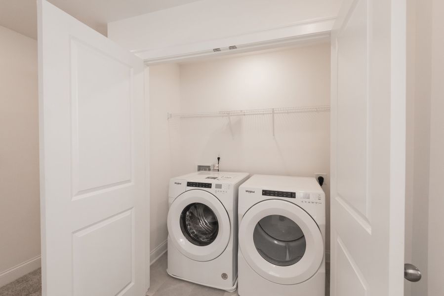 Laundry days have never been easier with this space.