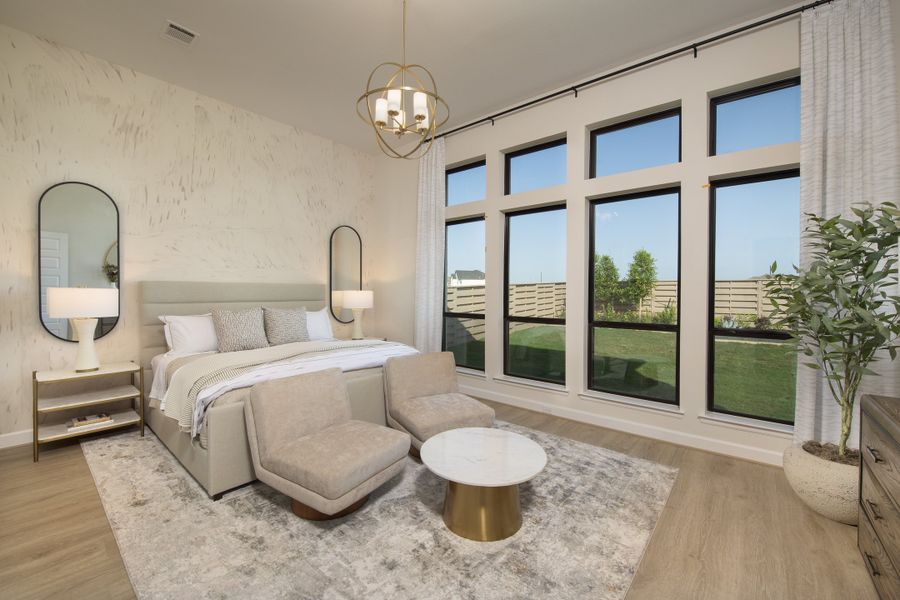 Furnished interior in a model home at Austin Point 60' in Richmond (Image 12).