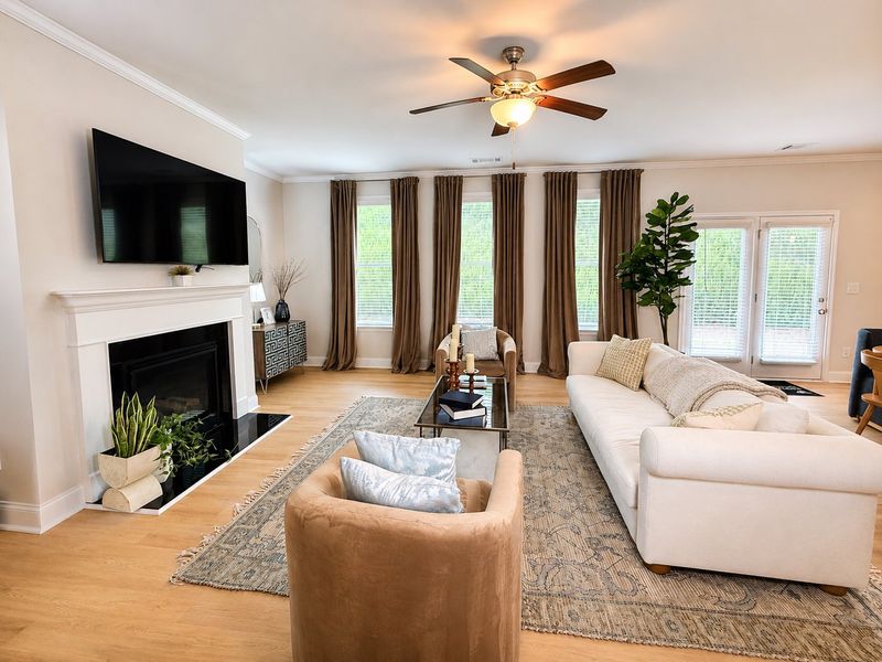 Furnished interior in a model home at Stratford Square in Lawrenceville (Image 4). Furnished interior in a model home at Stratford Square in Lawrenceville (Image 4).