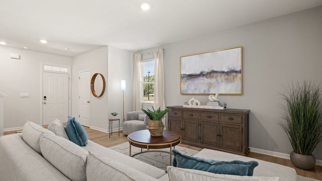 Furnished interior in a model home at Pointe Park in Union City (Image 19). Furnished interior in a model home at Pointe Park in Union City (Image 19).