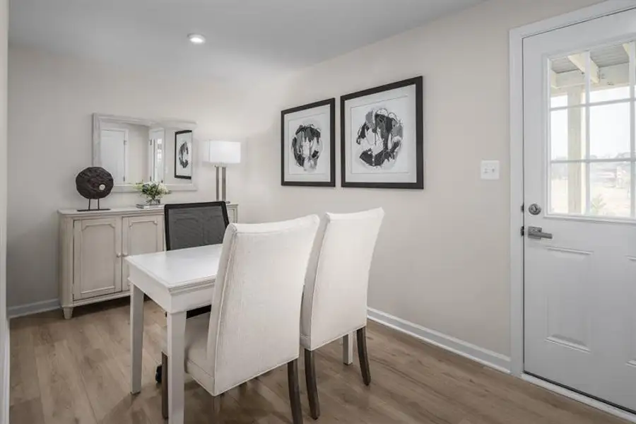 Furnished interior in a model home at Dillon Lakes in Charlotte (Image 5).