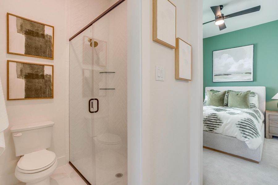 Furnished interior in a model home at Ten Mile Creek in Celina (Image 49).