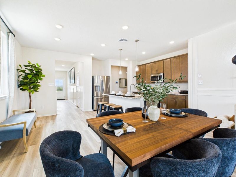 Furnished interior in a model home at Agave in San Antonio (Image 7).