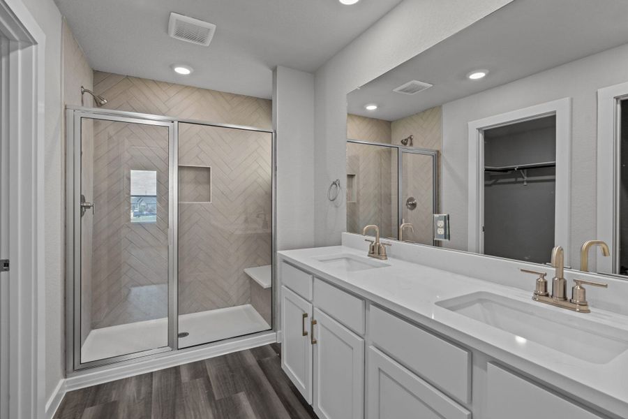 Furnished interior in a model home at Ladera in San Antonio (Image 17).