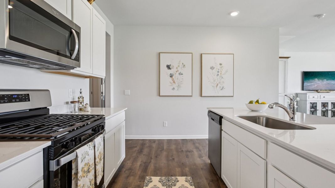 Furnished interior in a model home at The Parks in White House (Image 24). Furnished interior in a model home at The Parks in White House (Image 24).