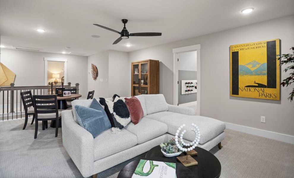 Furnished interior in a model home at Carraway in Greensboro (Image 27).