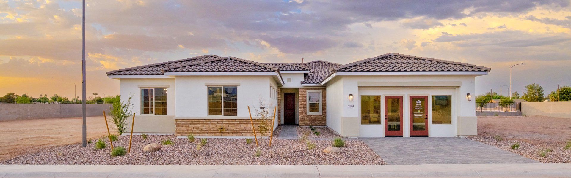 Front exterior of a home in the Salero community, located in Laveen, AZ (Image 4).