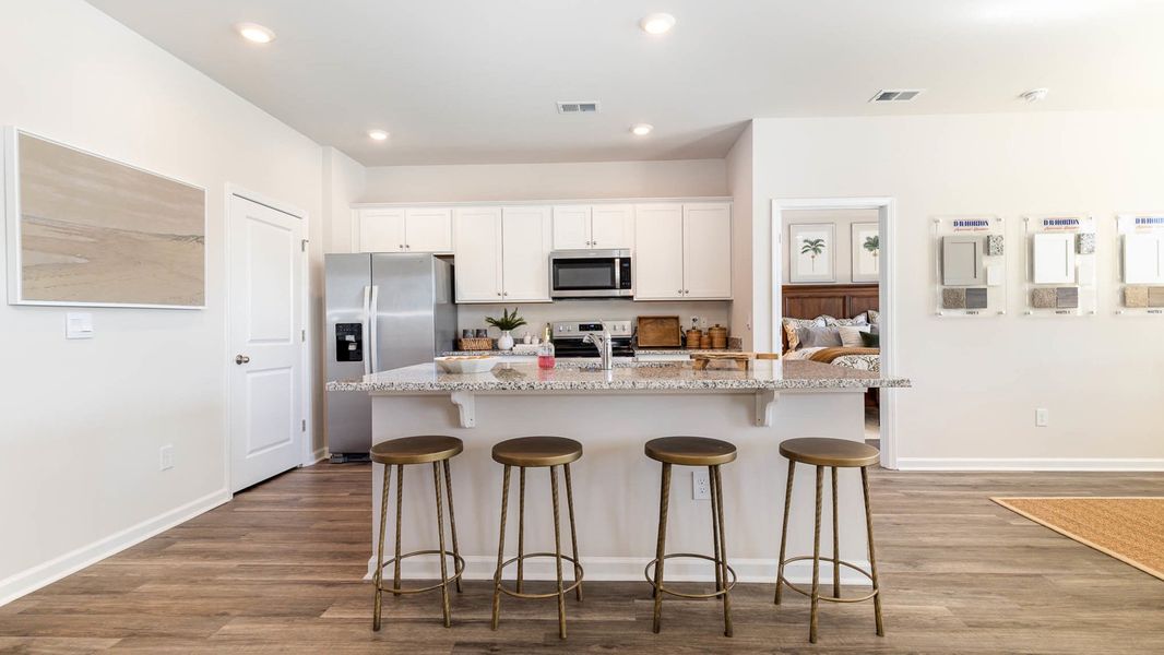 Furnished interior in a model home at Meadow Walk in Loris (Image 3).