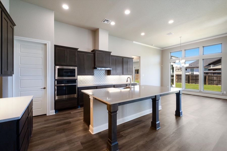 Furnished interior in a model home at Harvest Hills in Marion (Image 7).