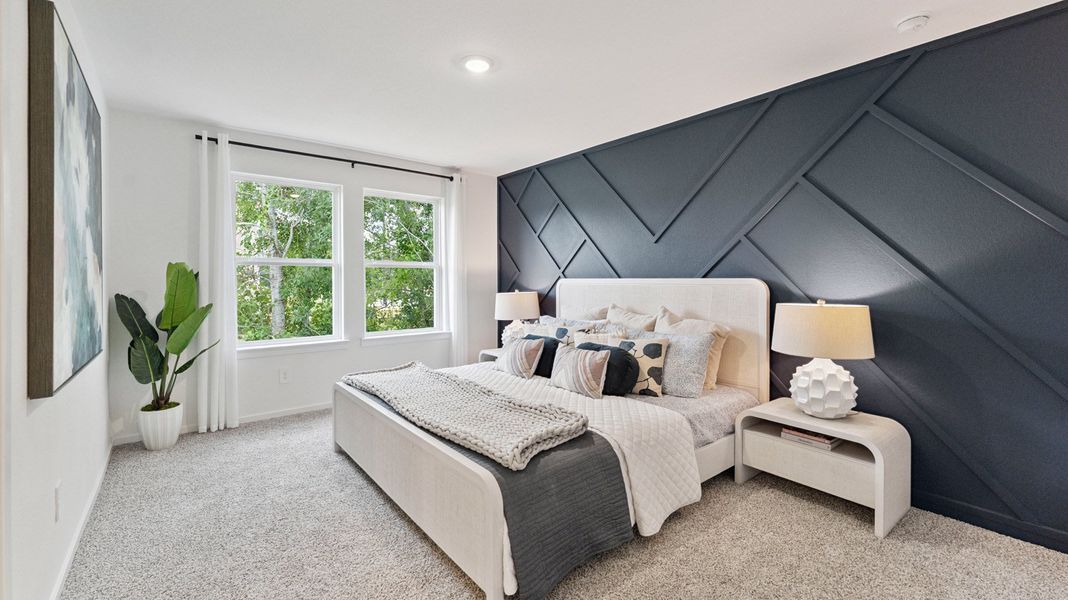 Furnished interior in a model home at Mansfield Estates in Houston (Image 10).