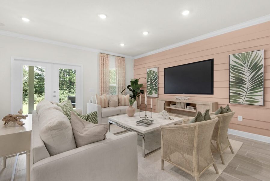 Furnished interior in a model home at Las Colinas in Milton (Image 6).