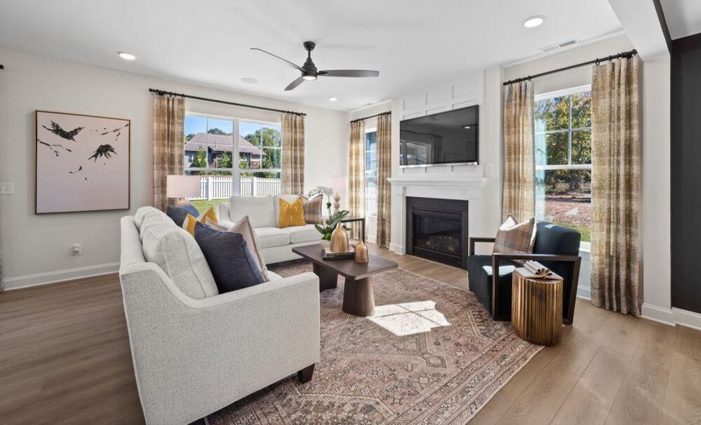 Furnished interior in a model home at Pisgah Park in Kernersville (Image 22).
