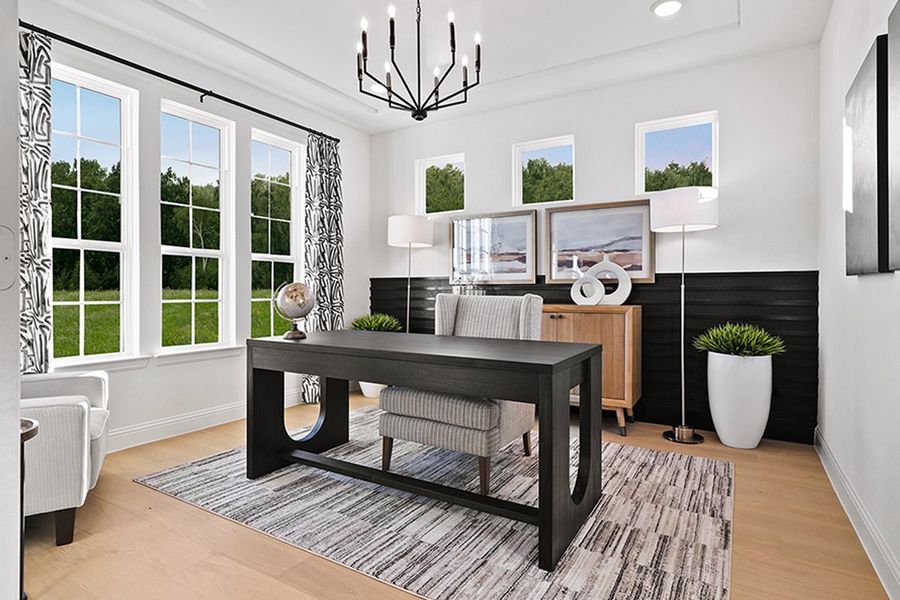 Furnished interior in a model home at La Terra at Uptown Celina in Celina (Image 10).