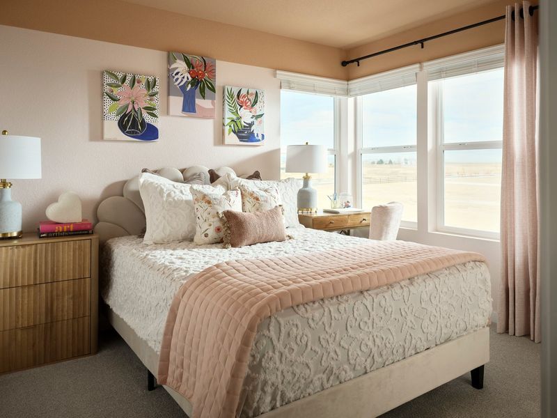 Furnished interior in a model home at Novella at Barefoot in Firestone (Image 12).