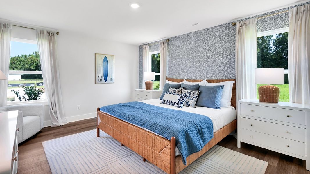 Furnished interior in a model home at Merchant Point in Jacksonville (Image 17).